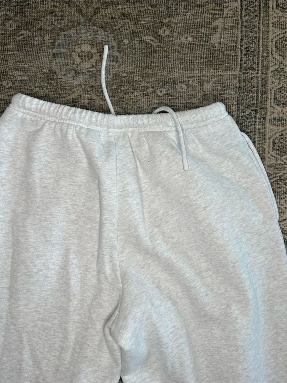 Aritzia Sweatfleece Mega Fit Sweatpants S Heather Gray Wide Leg Cozy Fleece Wome - Picture 9 of 9